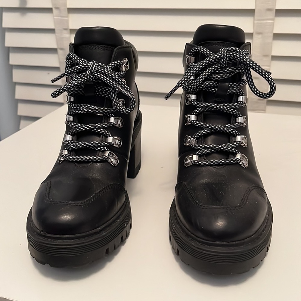 Marc Fisher lace up booties - Picture 2 of 8